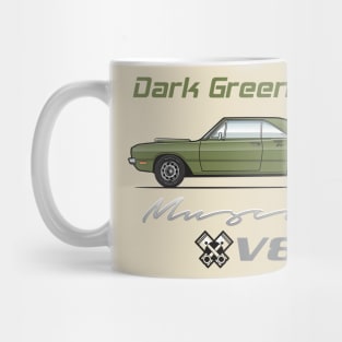 Dark Green Poly Muscle Mug